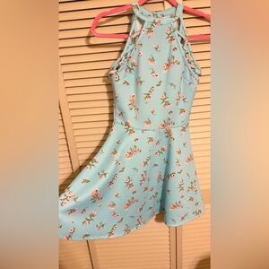 Soft dress. Rose. Pink. Blue.